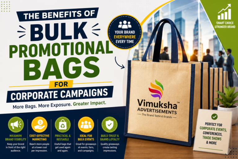 Bulk Promotional Bags for Corporate Campaigns helping businesses increase brand visibility