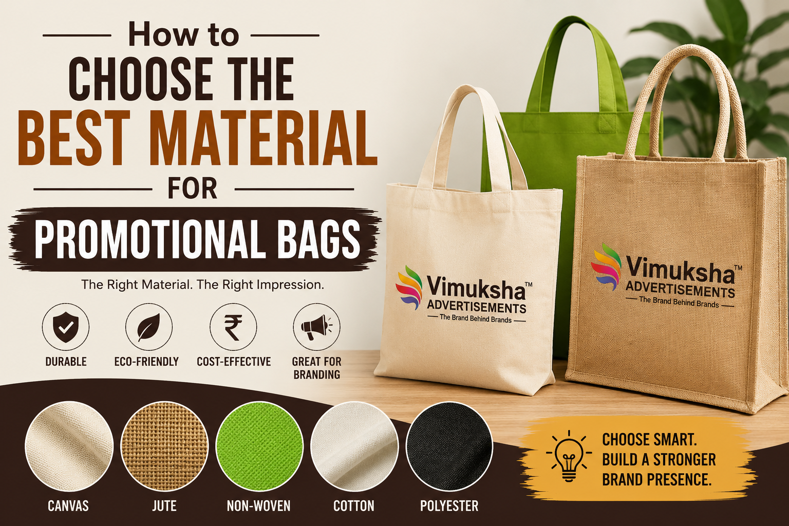 Choosing the best material for promotional bags for effective business branding