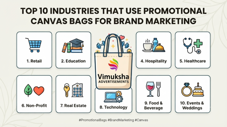 TOP 10 INDUSTRIES THAT USE PROMOTIONAL CANVAS BAGS FOR BRAND MARKETING
