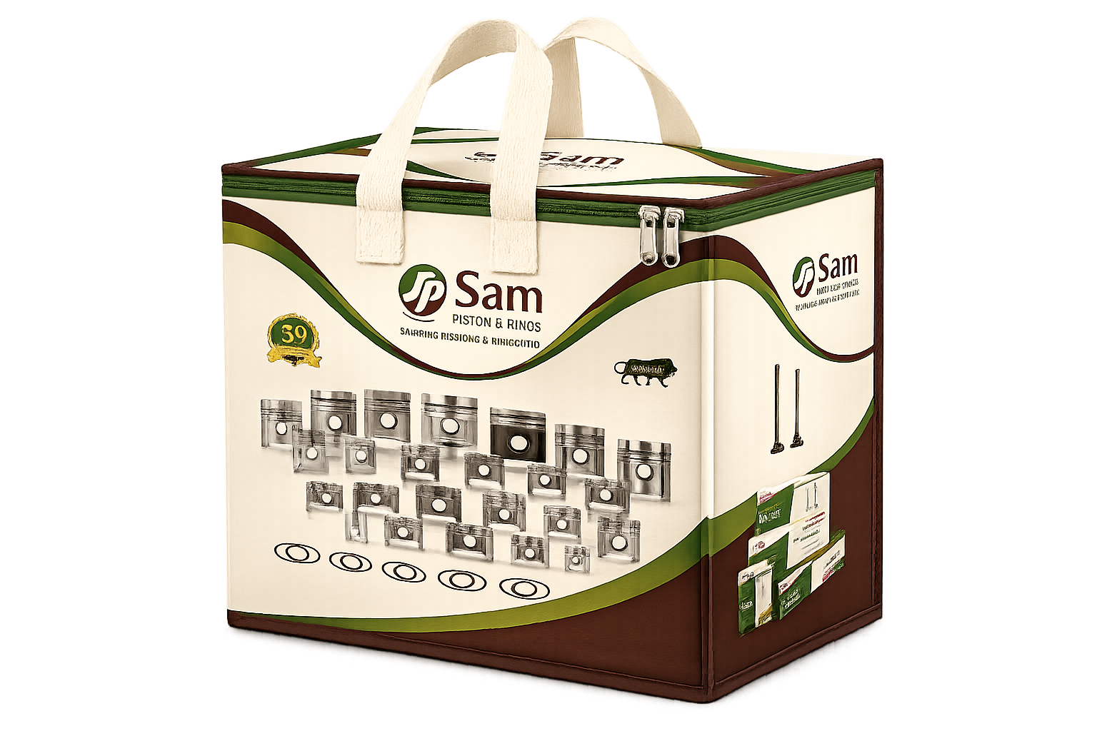Canvas Bag and Plant Mockup