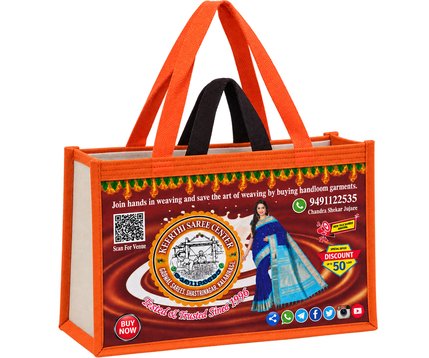 Garment Shop Promotional Canvas Bags